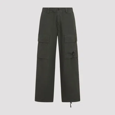 C.p. Company Cargo Trousers With Distinctive Lens Detail And Adjustable Hem In Gray