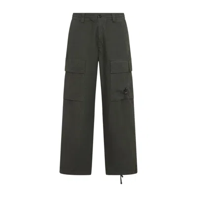C.p. Company Cargo Trousers With Distinctive Lens Detail And Adjustable Hem In Gray