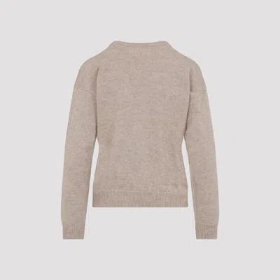 Peserico Cashmere Lurex-embellished Sweater With Diamond Pattern In Gray