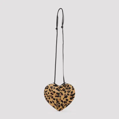 Alaïa Alaia Le Coeur Bag In Leopard-print Calf Hair Women In Black