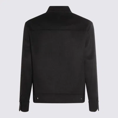 Ami Alexandre Mattiussi Adjustable Cuffs Chest Pockets Long Sleeves In Black