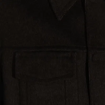 Ami Alexandre Mattiussi Adjustable Cuffs Chest Pockets Long Sleeves In Black