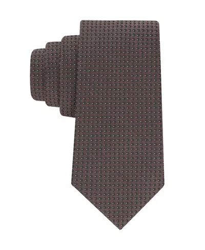Calvin Klein Men's Stella Micro Pattern Tie In Brown