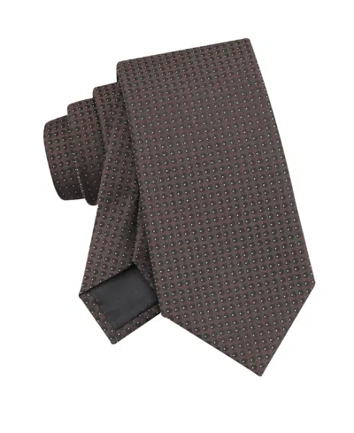 Calvin Klein Men's Stella Micro Pattern Tie In Brown