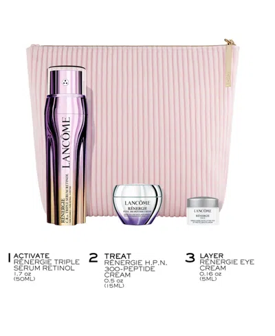 Lancôme Renergie C. R.x. Triple Serum Retinol Skincare Set ($218 Value) In Transparent