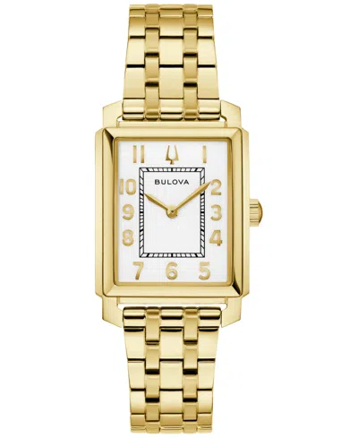Bulova Sutton Womens Gold Tone Stainless Steel Bracelet Watch 97l186 ...