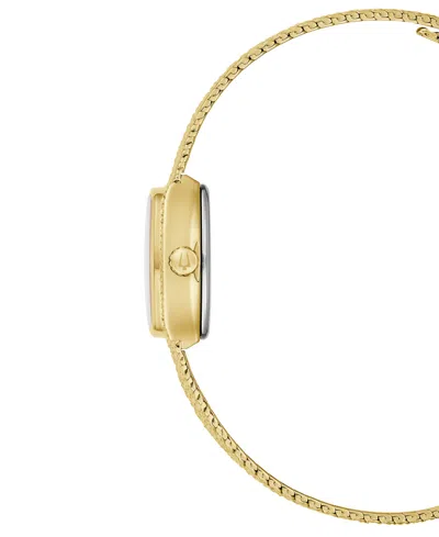 Bulova Goddess Of Time Womens Gold Tone Stainless Steel Bracelet Watch 97l184 In Gold