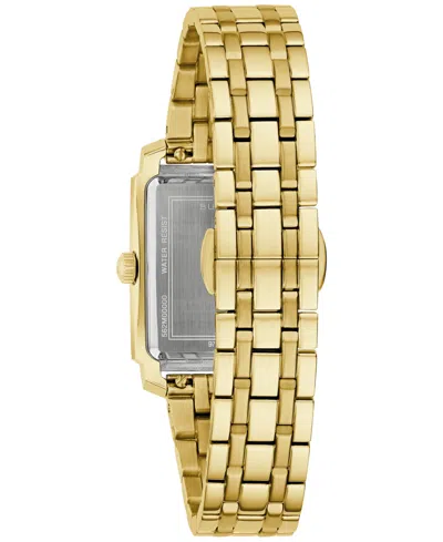 Bulova Sutton Womens Gold Tone Stainless Steel Bracelet Watch 97l186 ...