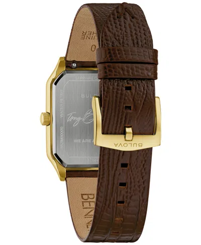 Bulova Men's Tony Bennett Black Dial Watch In Brown