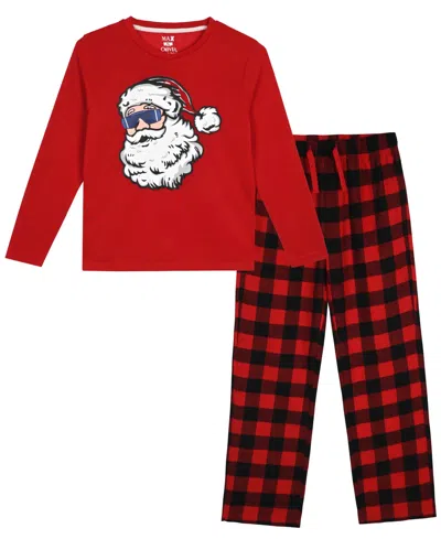 Max & Olivia Boys 6-18 2-piece Top And Jogger Pants Set In Red