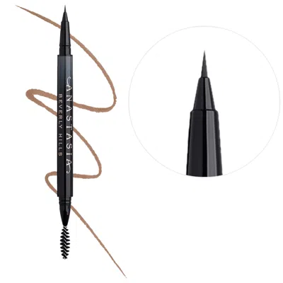 Anastasia Beverly Hills Microstroke Detailing Brow Pen With 24-hour Wear Caramel 0.01 Oz/0.5 ml In Brown