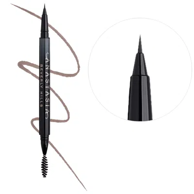 Anastasia Beverly Hills Microstroke Detailing Brow Pen With 24-hour Wear Medium Brown 0.01 Oz/0.5 ml In Brown