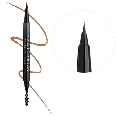 Anastasia Beverly Hills Microstroke Detailing Brow Pen With 24-hour Wear Chocolate 0.01 Oz/0.5 ml In Brown