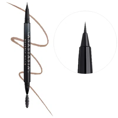 Anastasia Beverly Hills Microstroke Detailing Brow Pen With 24-hour Wear Soft Brown 0.01 Oz/0.5 ml In Brown