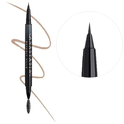 Anastasia Beverly Hills Microstroke Detailing Brow Pen With 24-hour Wear Taupe 0.01 Oz/0.5 ml In Brown