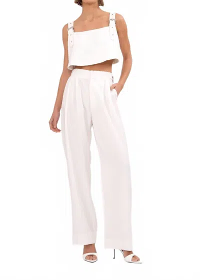 Nonchalantlabel Brooks Pant In White In White
