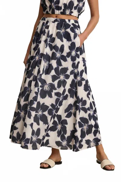 Velvet By Graham & Spencer Jess Maxi Skirt In Azul In Multi