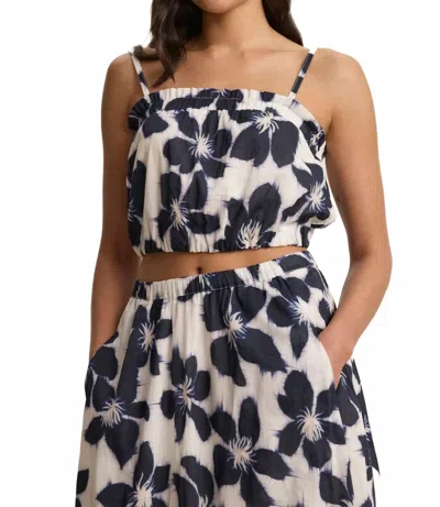 Velvet By Graham & Spencer Alice Strappy Cami Top In Asul In Multi