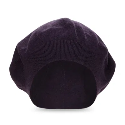 Aimé Leon Dore Purple Cashwool Beret In Brown