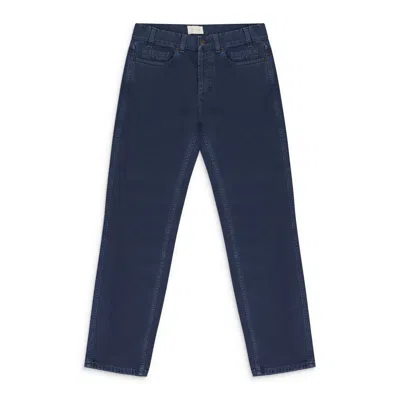 Aimé Leon Dore Garment-dyed Belt-loops Jeans In Blue