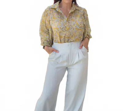 Skies Are Blue Summertime Blues Wide Leg Pants In Dove Grey In Gray