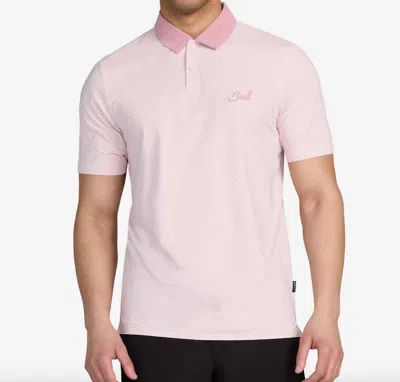 Bad Birdie Vapor Cooling Short Sleeve Polo Multiplier In Petaluma In Neutral