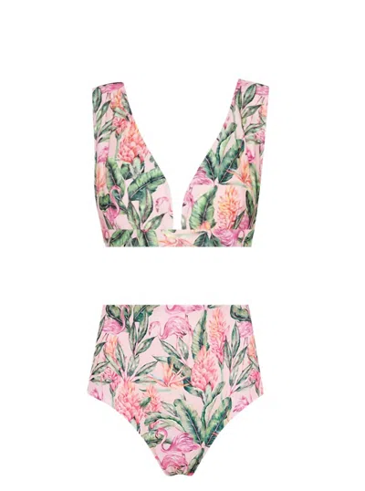 Lia Sahara Push Up Bikini Top In Welcome To Miami In Multi