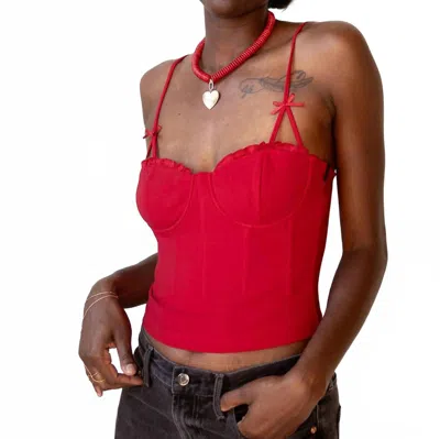Astr Adana Top In Red In Red
