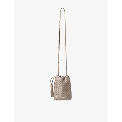 Aspinal Of London Womens Hudson Leather Cross-body Bag Taupe In Brown