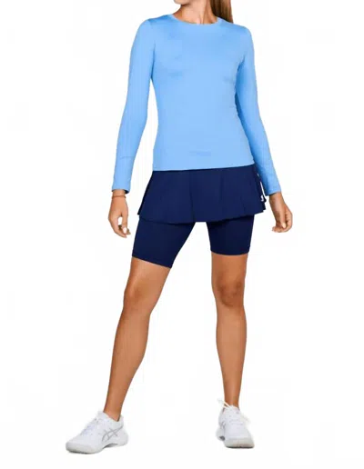 Sofibella Women's Long Sleeve Top In Periwinkle In Blue