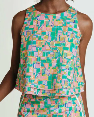 Laroque Sleeveless Pop Art Top In Multi In Multi
