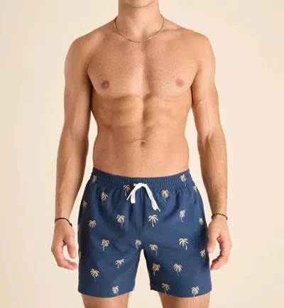 Chubbies Lined Classic Swim Trunks In Midnight Palms In Multi