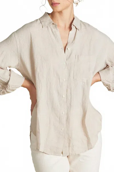 Trovata Blake Oversized Shirt In Flax In Neutral