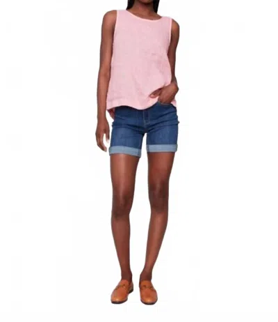 Charlie B Sleeveless Linen Top In Guava In Pink