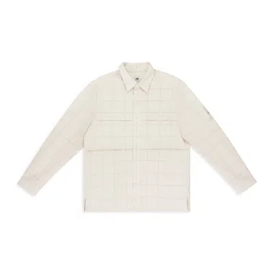 Aimé Leon Dore Off-white New Balance Grid Button-down Shirt In White