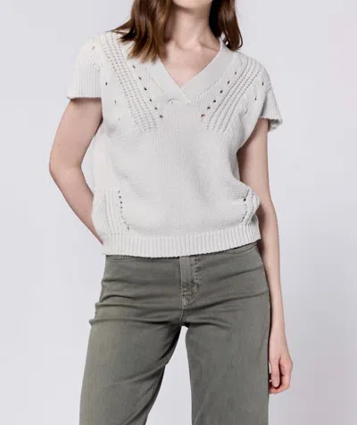 Dear John Denim Una Sweater In Pearl Heather In White