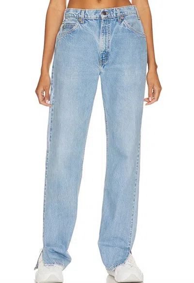 Aligrace Alyssa Tilted Split Customs Jeans In Light Medium In Multi