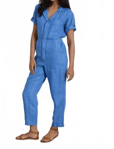 Alex Mill Summer Jumpsuit In Linen In Blue