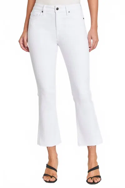Pistola Lennon High Rise Crop Bootcut Jeans In Vivid White In White