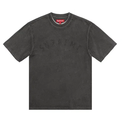 Pre-owned Supreme Overprint Short-sleeve Top 'black' | Men's Size L