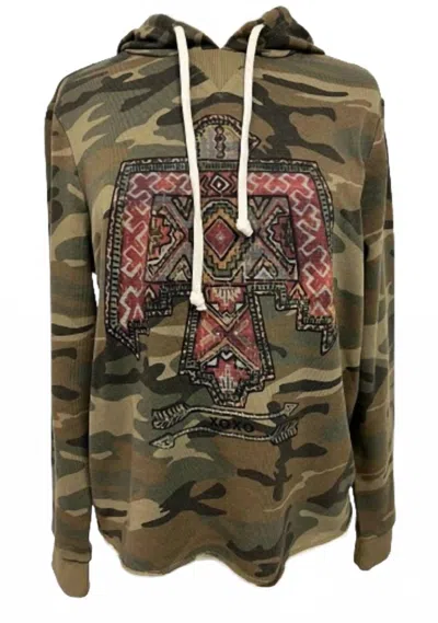 Xoxo Women's Thunderbird Hoodie In Camo In Green