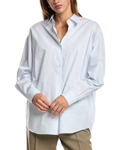 The Row Gavina Cotton Button-down Shirt In White