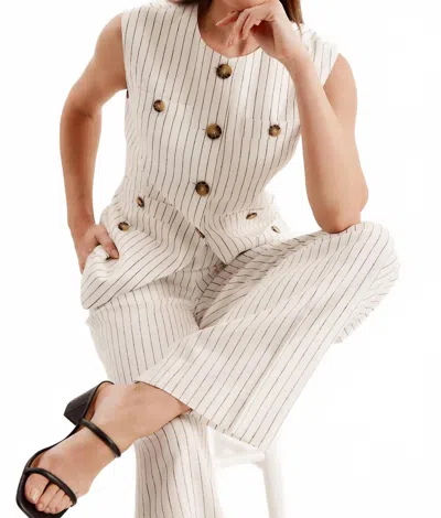 Tyler Boe Cutter Vest In White In White