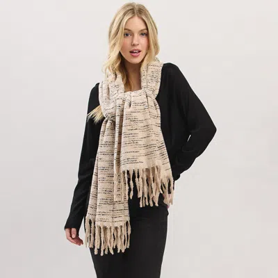 Truedames Oversized Super Soft Multi Tone Fringe Scarf In Multi