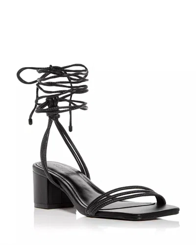Schutz Thea Block Sandal In Black In Black