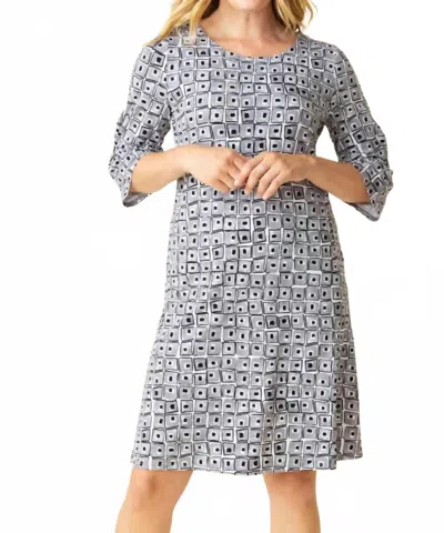 Habitat Core Travel Cubism Dress In Black Multi In Black