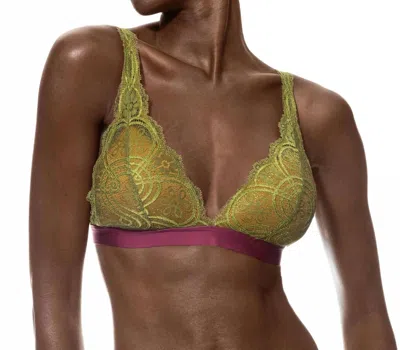 Mey Triangle Bra - Plus In Urban Green In Multi