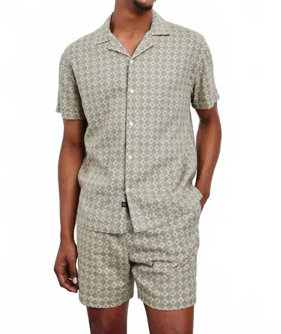 Rails Atlas Diamond Patten Shirt In Diamond Oat Olive In Gray