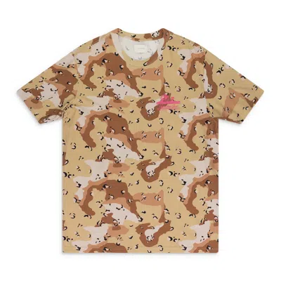 Aimé Leon Dore Multicolor Camo Unisphere T-shirt In Brown