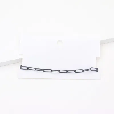 Fashnzfab Colored Chain Link Bracelet Gray In Gray